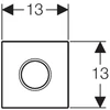 Kép 2/3 - Geberit Sigma01 automata vizelde vezérlés, infravörös, hálózati (Matt Króm)