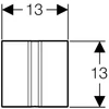 Kép 2/3 - Geberit Sigma50 automata vizelde vezérlés, infravörös, elemes (fényezett króm)