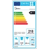 Kép 2/2 - Midea Crown MFC80-U1401 Slim elöltöltős mosógép, 8 kg, 1400 centrifuga, A+++