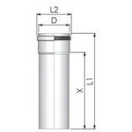 Tricox PPs cső 80mm, hossz 250 mm