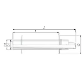 Tricox PPs/Alu parapet 80/125 mm 2db takaró lemezzel