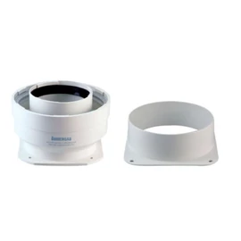 Immergas Ø 125 mm-es, fali, csatlakozó idom C9X rendszerhez, Ø 80/125 mm-es, karimás, induló idommal