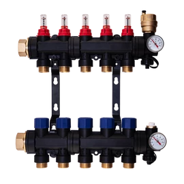 COMPUTHERM PMF01-8 1″-os beépített szelepes 8 leágazású műanyag osztó-gyűjtő szett