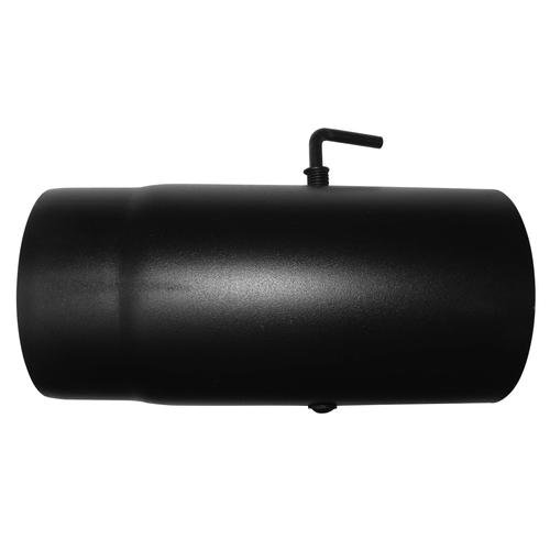 Dunaterm Fekete füstcső 180/250 mm Pillangós