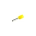 Szigetelt (PA6.6) érvéghüvely, ónozott elektrolitréz, sárga 1mm2, L=12,4mm